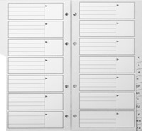 Telefoonregister navulling Kangaro A-Z 200x100mm 4-rings-2