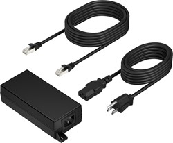 HP Poly PoE++ 65W 2.5G Adapter with 3.66m CAT6A Cable and Power Cord netvoeding & inverter Binnen Zwart