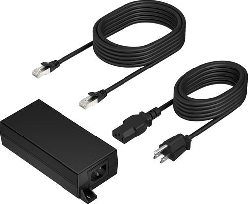 HP Poly PoE++ 65W 2.5G Adapter with 3.66m CAT6A Cable and Power Cord netvoeding & inverter Binnen Zwart