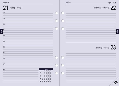 Agendavulling 2027 Kalpa A5 1dag/1pagina-5