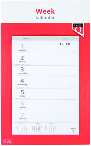 Weekkalender 2027 Quantore