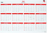 Jaarplankalender 2027 Quantore 48x68cm