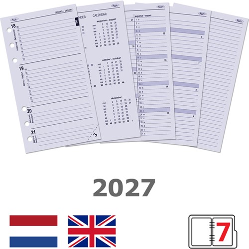 Agendavulling 2027 Kalpa Personal 7dagen/2pagina's-2