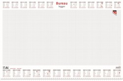 Bureau-onderlegblok 2026 Quantore ruit 56,5X36cm  wit