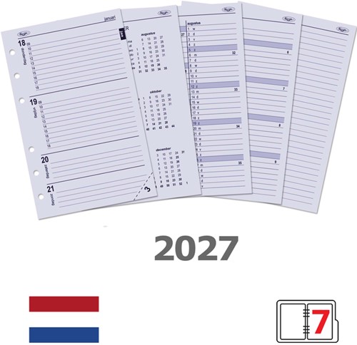 Agendavulling 2027 Kalpa Senior 7dagen/2pagina's-2