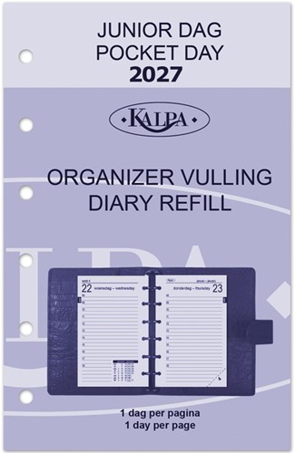 Agendavulling 2027 Kalpa Pocket 1dag/1pagina