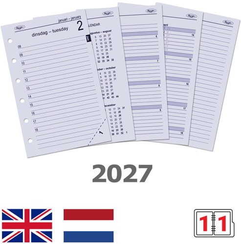 Agendavulling 2027 Kalpa Pocket 1dag/1pagina-2