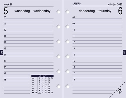 Agendavulling 2027 Kalpa Pocket 1dag/1pagina-5