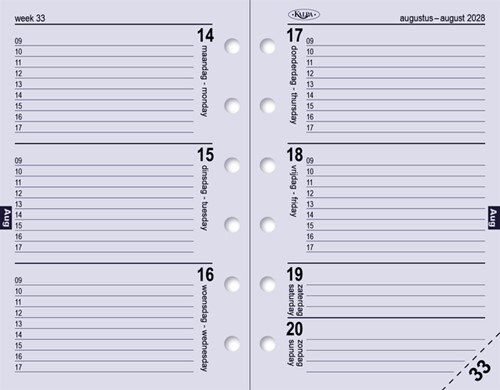 Organizer Kalpa Pocket inclusief agenda 2026-2027 7dagen/2pagina's bloemenzee zwart-10