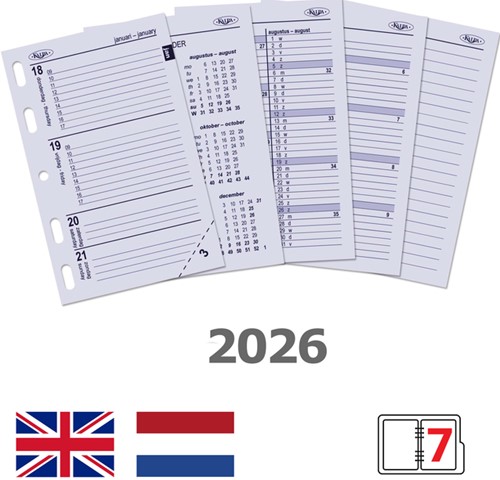 Agendavulling 2026 Kalpa Mini 7dagen/2pagina's-2