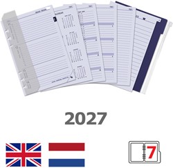 Agendavulling 2027 Kalpa A5 jaardoos 7dagen/2pagina's