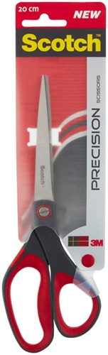 Schaar Scotch 20cm precision rood blister-2