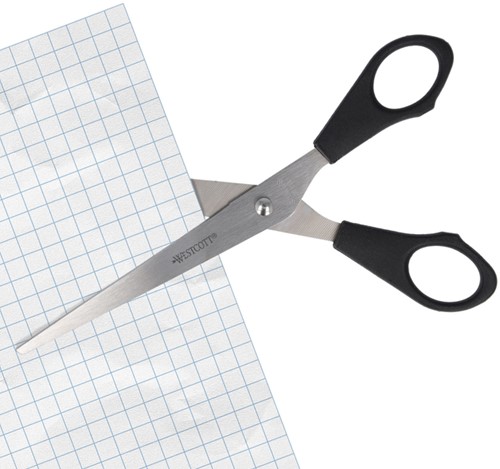 Kantoorschaar Westcott 171mm met kunststof grip rvs-2