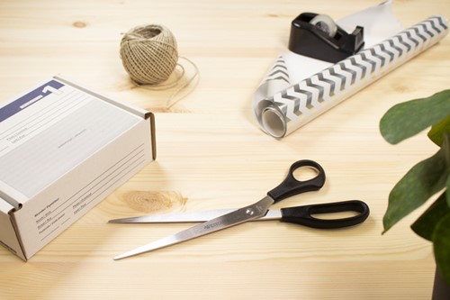 Kantoorschaar Westcott 260mm met kunststof grip rvs-4