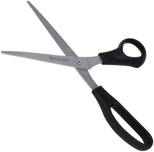 Kantoorschaar Westcott 210mm met kunststof grip rvs-1