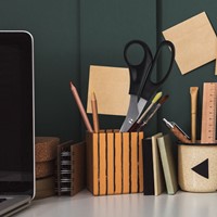 Kantoorschaar Westcott 210mm met kunststof grip rvs-4