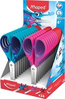 Kinderschaar Maped Essentials Soft 13cm display á 24 stuks assorti