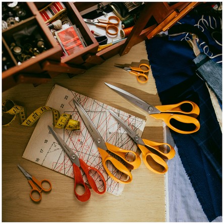 Schaar Fiskars Classic universeel 21cm oranje-1