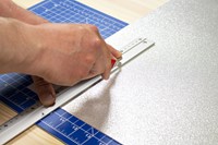 Snijmes Westcott premium 9mm met schuifsluiting rood-2