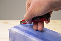 Snijmes Westcott premium 9mm met schuifsluiting rood-4