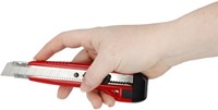Snijmes Westcott premium 18mm met schuifsluiting rood-6