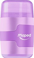 Puntenslijper Maped Connect 2-gaats met gum pastel assorti-2