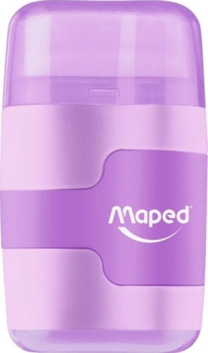 Puntenslijper Maped Connect 2-gaats met gum pastel assorti-2