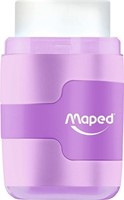 Puntenslijper Maped Connect 2-gaats met gum pastel assorti-3