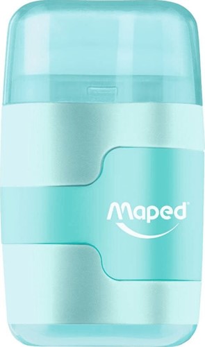 Puntenslijper Maped Connect 2gaats met gum display á 20 stuks pastel assorti-4