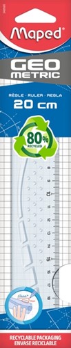 Liniaal Maped Geometric 20cm transparant