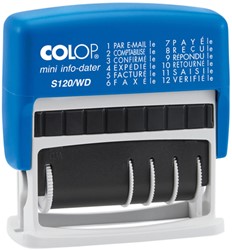 Woord-datumstempel Colop S120 mini-info dater 4mm frans