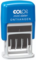 Woord-datumstempel Colop Printer Mini S 160/L2 ontvangen