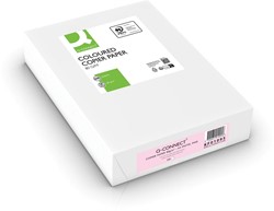 Kopieerpapier Q-Connect A4 80gr roze 500 vel