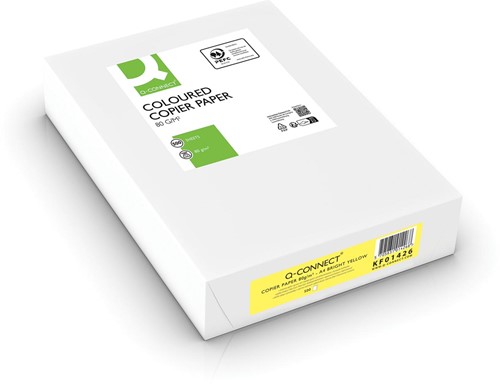 Kopieerpapier Q-Connect A4 80gr felgeel 500 vel