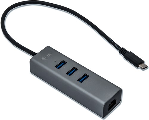 i-tec Metal USB-C HUB 3 Port + Gigabit Ethernet Adapter-2