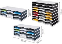 Vakkenset Styrodoc A4 12 vaks zwart/grijs-2