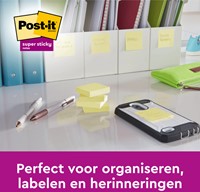 Memoblok Post-it 6920 Super Sticky 76x76mm geel-2