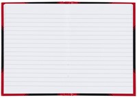 Notitieboek Bantex zwart/rood A6 lijn 70gr 96vel-2
