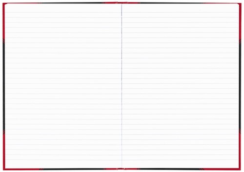 Notitieboek Bantex zwart/rood A4 lijn 70gr 96vel-3