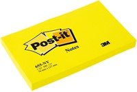 Memoblok Post-it 655 76x127mm 100 vel per blok neon geel-2