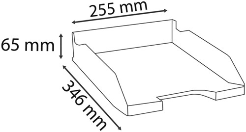 Brievenbak Exacompta Ecoblack zwart-2