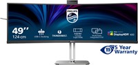 Philips 49B2U6903CH/00 computer monitor 124,5 cm (49") 5120 x 1440 Pixels Dual QHD LCD Grijs