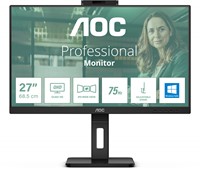 AOC Q27P3CW computer monitor 68,6 cm (27") 2560 x 1440 Pixels Quad HD LED Zwart