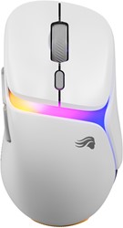 Glorious Gaming - draadloze gamingmuis Model D3 - Uitwisselbaar InfinitePlay-batterijsysteem, 8k polling, 130M click optische schakelaars, licht gewicht van 69 g, 30K DPI optische sensor, RGB - Wit