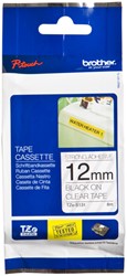 Labeltape Brother P-touch TZE-S231 12mm extra sterk klevend zwart op wit