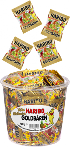Haribo Goudbeertjes uitdeelzakjes 100 minizakjes-2