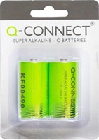 Batterij Q-Connect Baby C set à 2 stuks