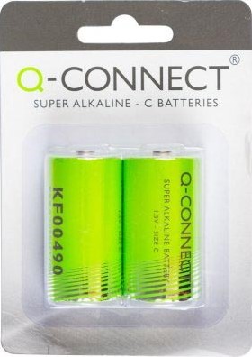 Batterij Q-Connect Baby C set à 2 stuks