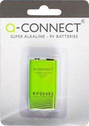Batterij Q-Connect blok 9V set à 1 stuk