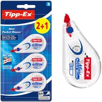 Correctietape Tipp-Ex mini pocket mouse 5mmx6m blister 2+1 gratis-1